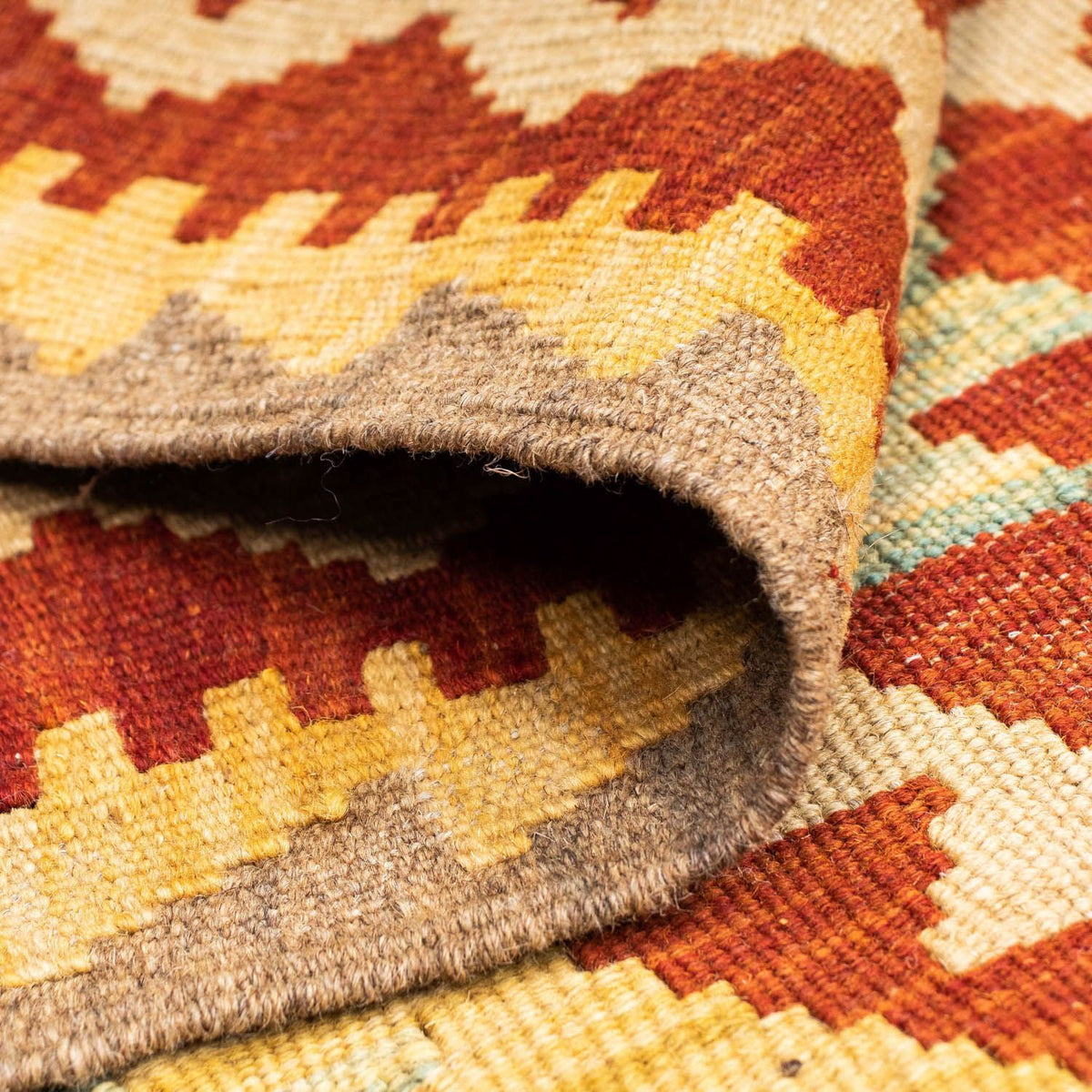 Kelim Teppich - Oriental 214 x 82 cm - rost