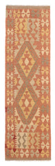 Kelim Teppich - Splash 207 x 65 cm - hellrot