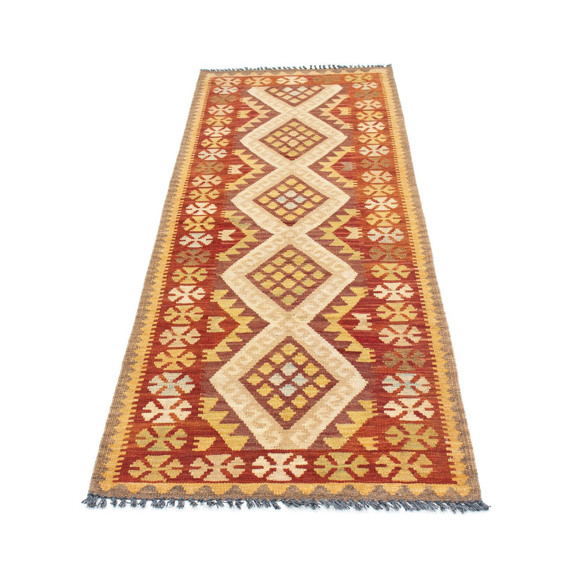 Kelim Teppich - Oriental 210 x 68 cm - beige