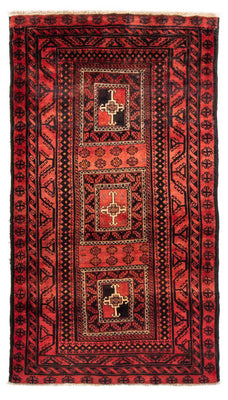 Belutsch Teppich 236 x 127 cm - rot