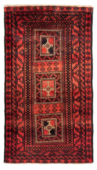 Belutsch Teppich 236 x 127 cm - rot