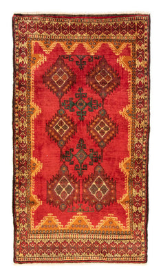 Belutsch Teppich 202 x 111 cm - rot