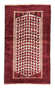 Belutsch Teppich 185 x 102 cm - dunkelrot