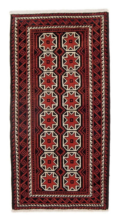 Belutsch Teppich 82x158cm - Orientteppich - dunkelrot