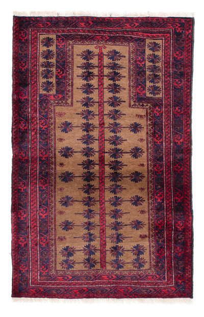 Belutsch Teppich 89x147cm - Orientteppich - braun