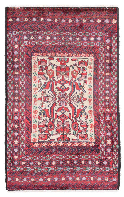 Belutsch Teppich 93x152cm - Orientteppich - rot