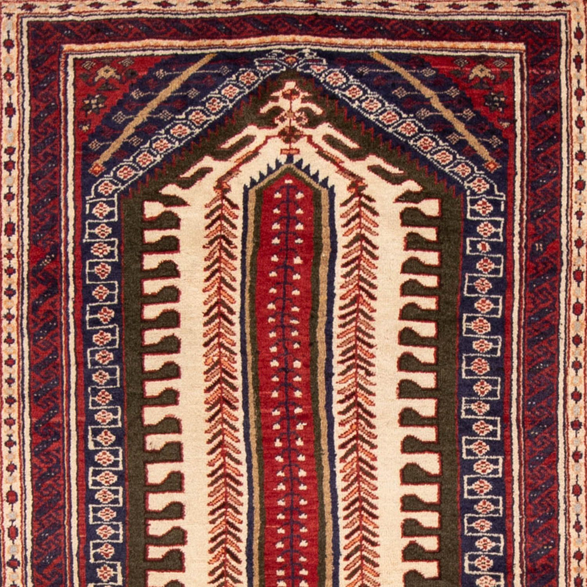 Belutsch Teppich 207 x 117 cm - rot