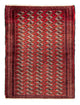 Belutsch Teppich 190 x 137 cm - rot