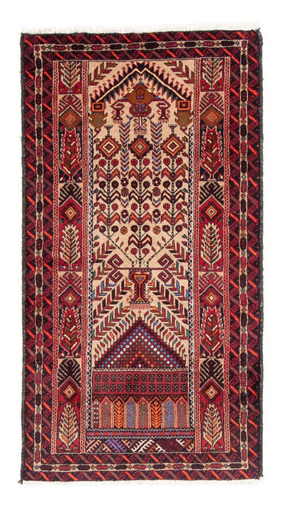 Belutsch Teppich 99 x 195 cm - mehrfarbig