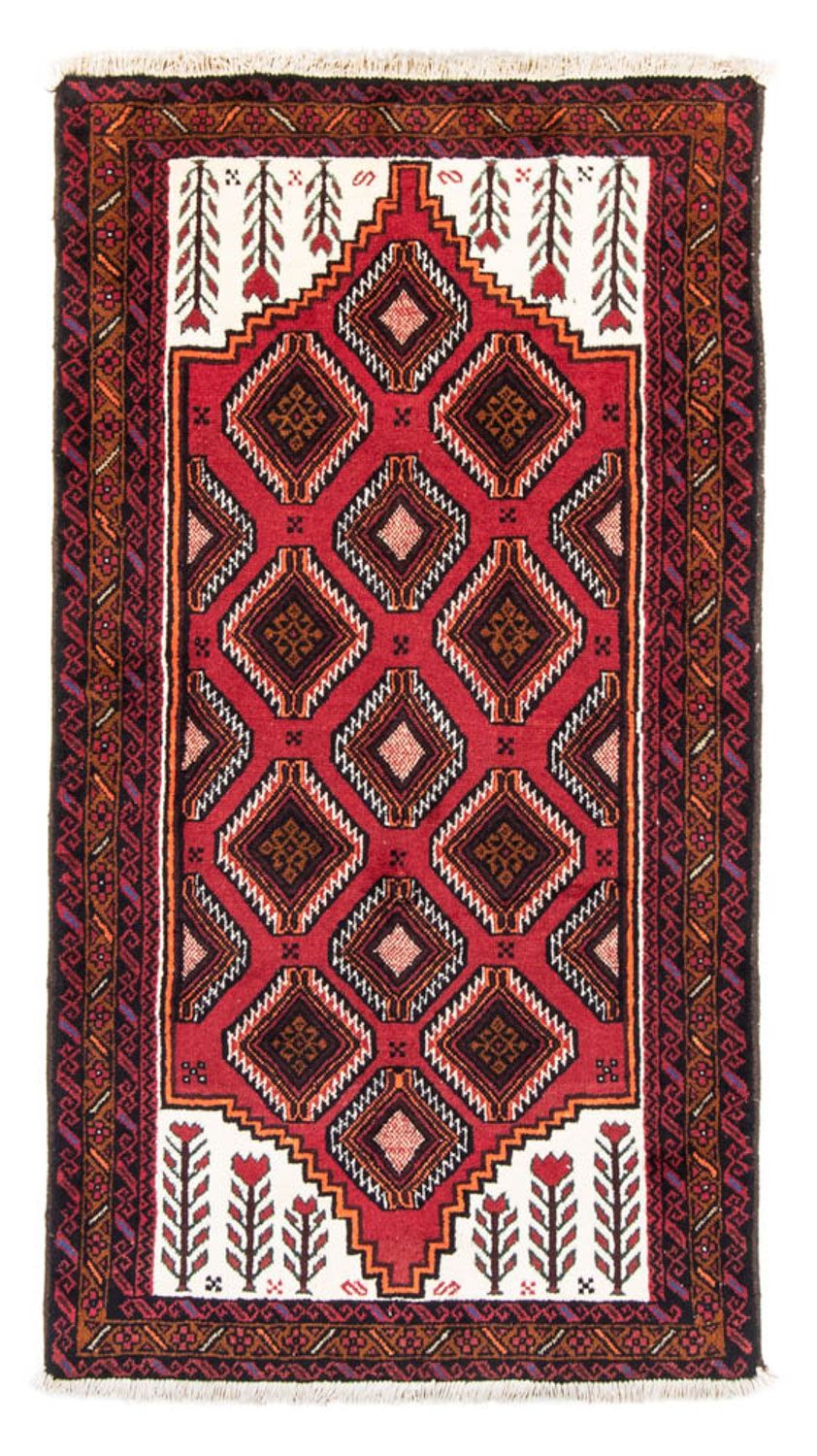 Belutsch Teppich 194 x 104 cm - rot