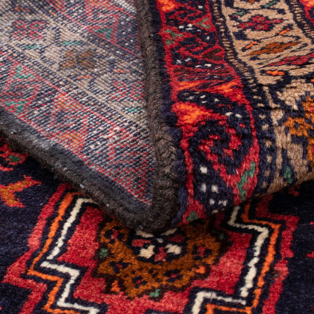 Belutsch Teppich 194 x 104 cm - rot