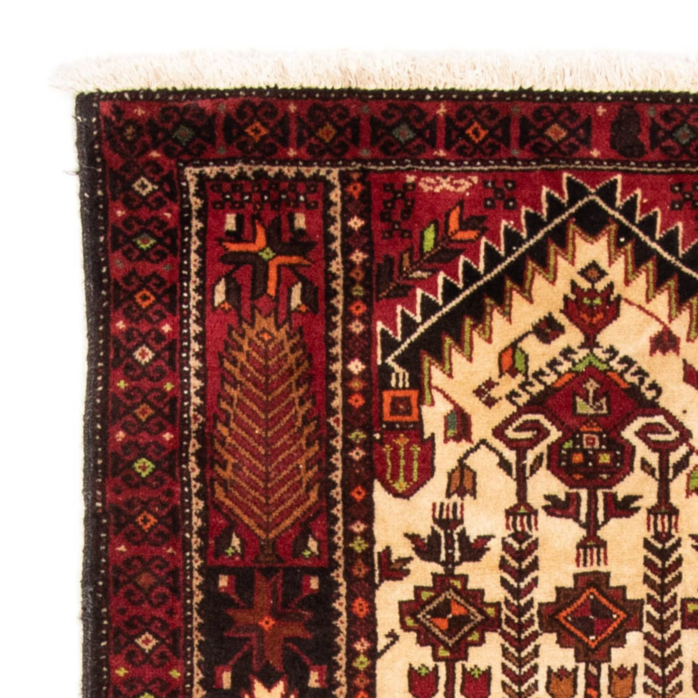 Belutsch Teppich 187 x 102 cm - rot