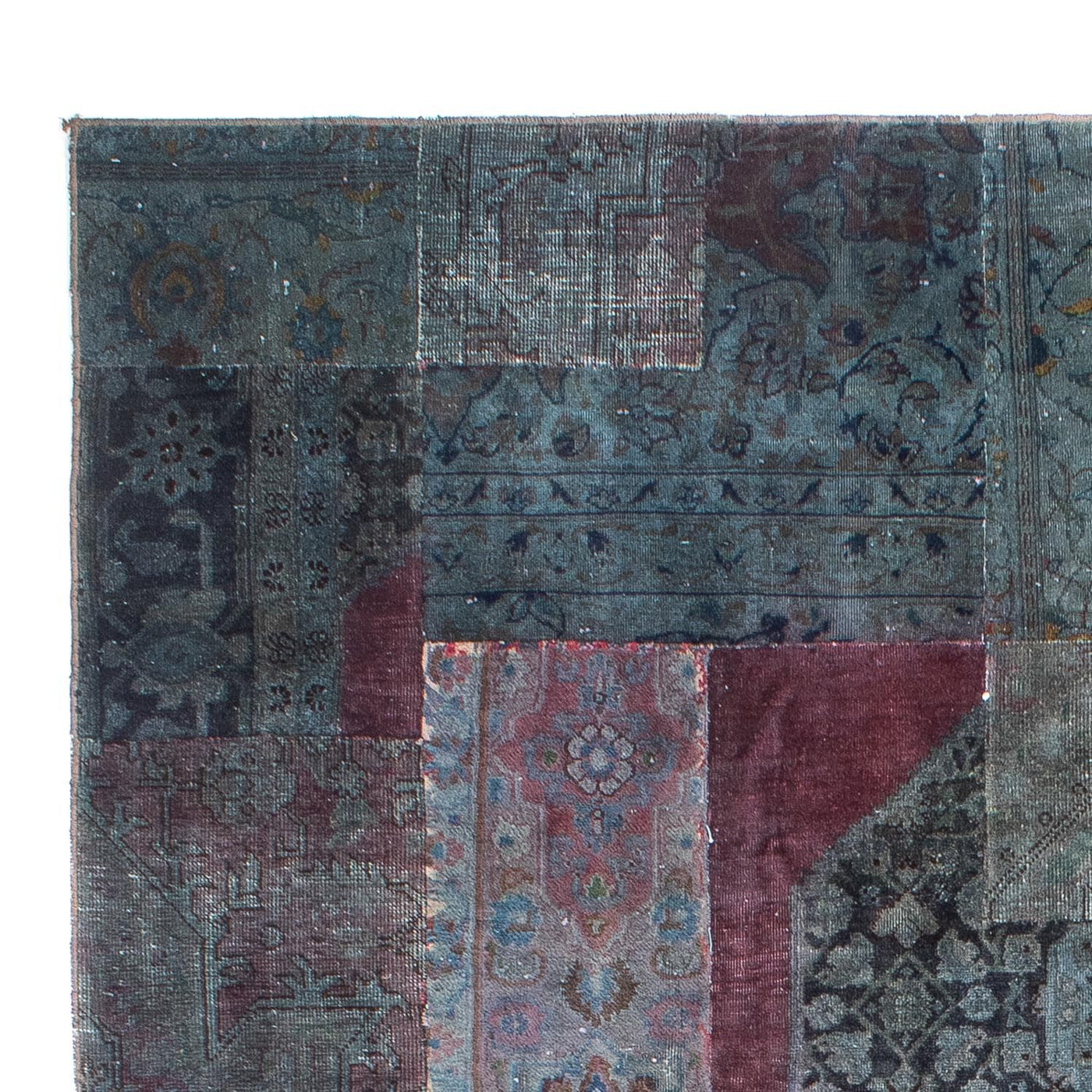 Patchwork Teppich 291x194cm - Perserteppich Wollteppich