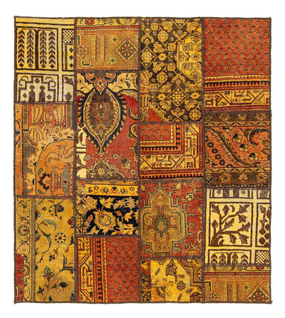 Patchwork Teppich 142x151cm - Orientteppich