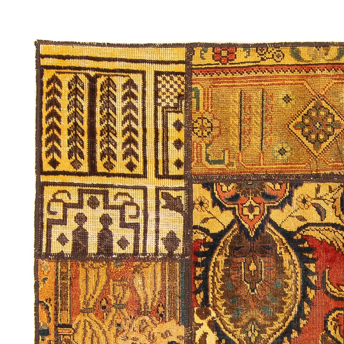 Patchwork Teppich 142x151cm - Orientteppich