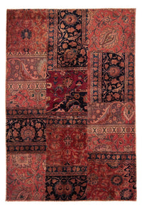Patchwork Teppich 207 x 135 cm - mehrfarbig