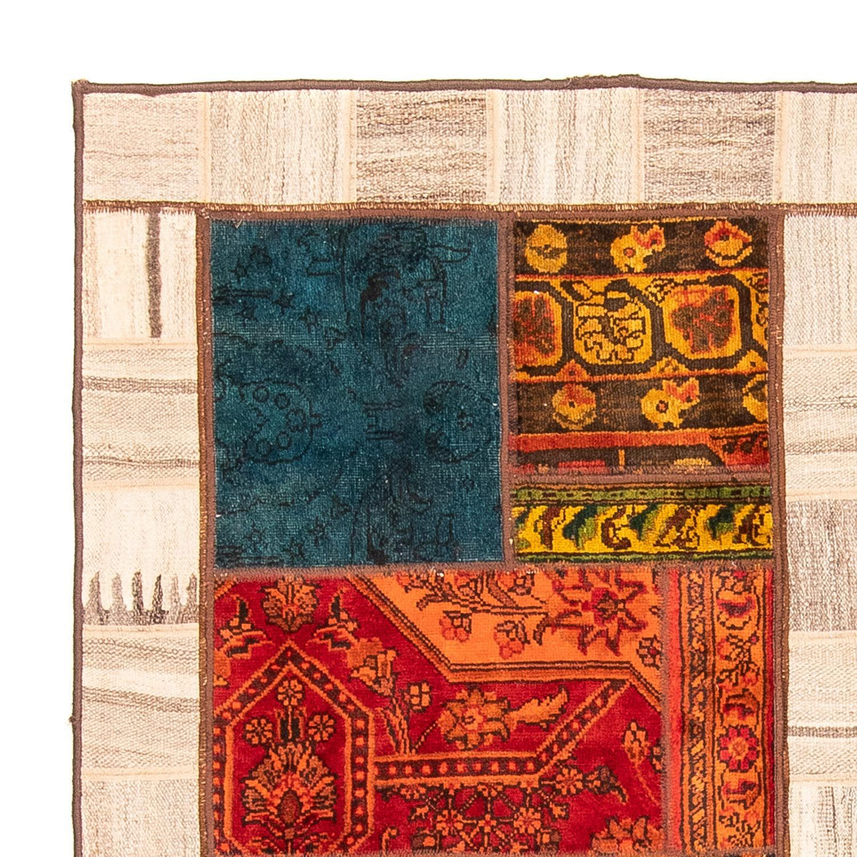 Patchwork Teppich 161x221cm - Orientteppich