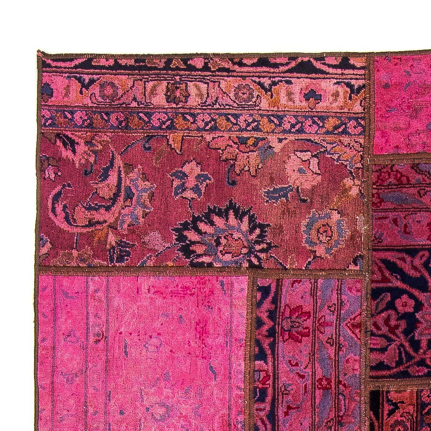 Patchwork Teppich 197 x 138 cm - mehrfarbig