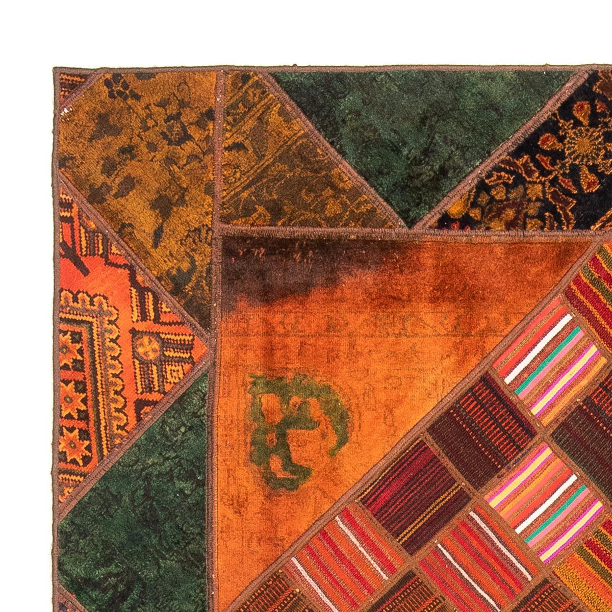 Patchwork Teppich 164x225cm - Orientteppich
