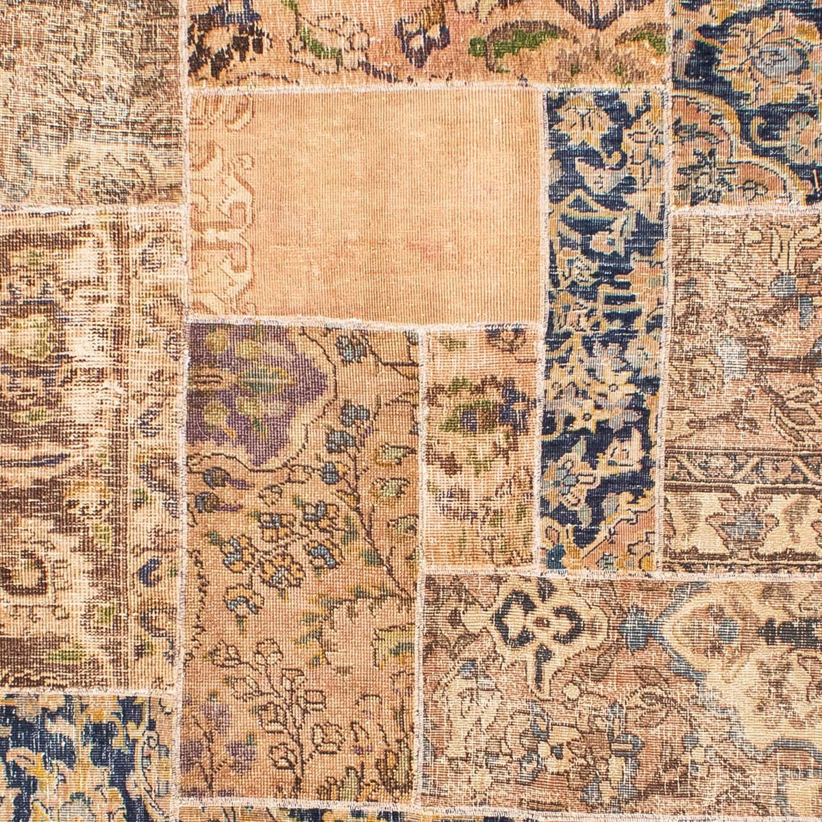 Patchwork Teppich 304 x 242 cm