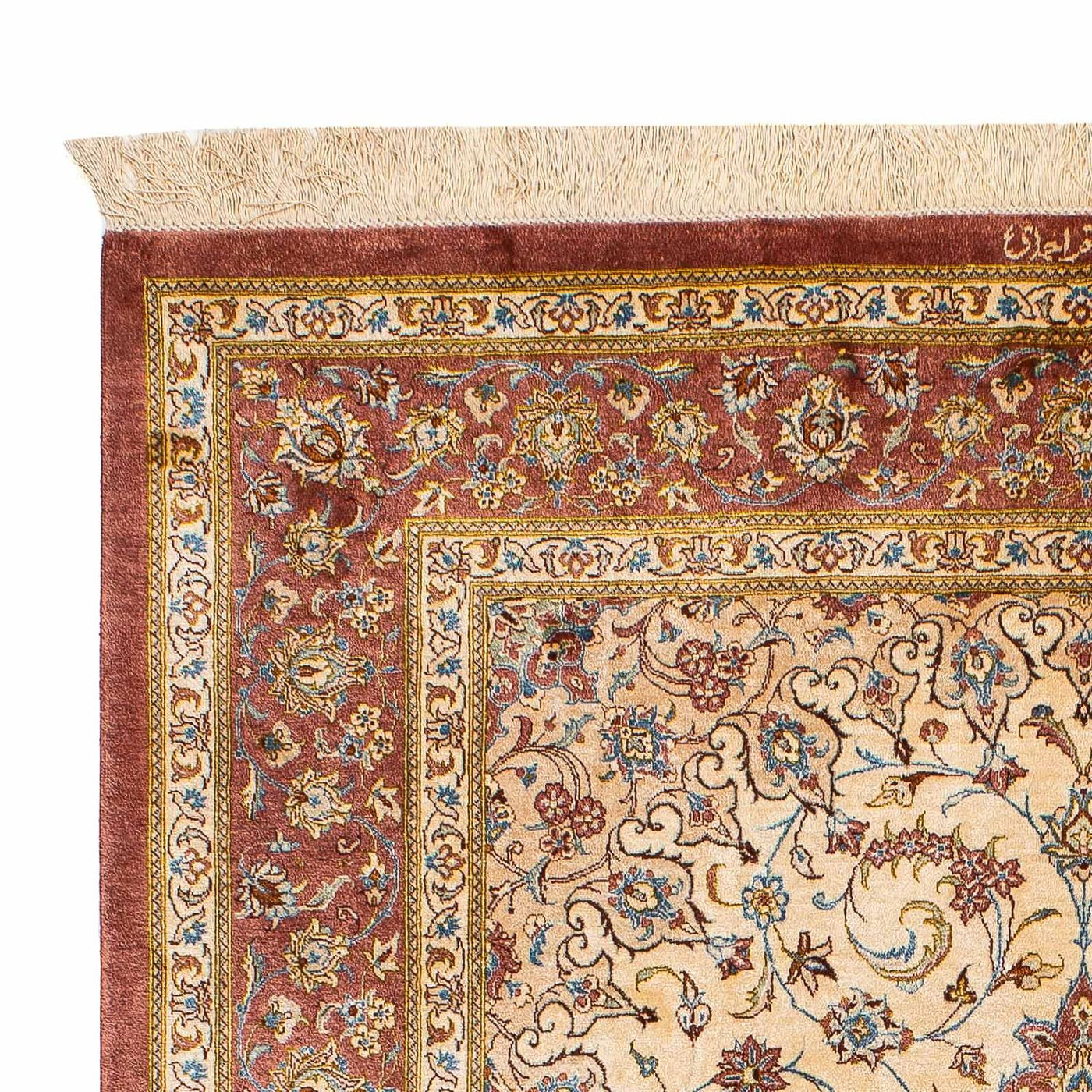 Ghom - Seide Teppich 200x128cm - Orientteppich