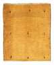 Gabbeh Teppich - Perser 170 x 137 cm - gold