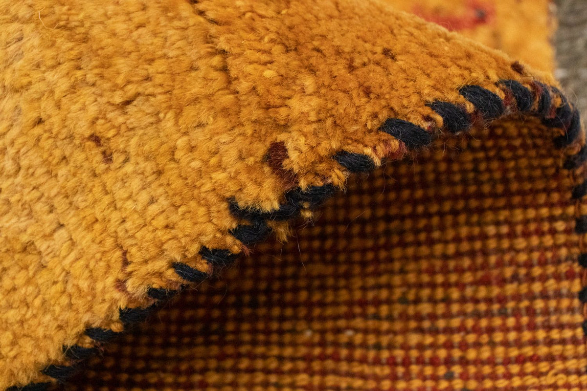 Gabbeh Teppich - Perser 87 x 62 cm - gold