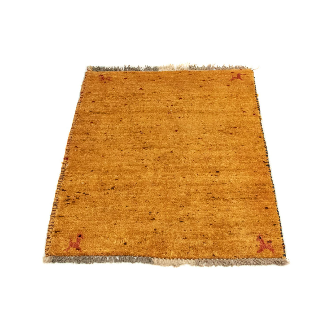 Gabbeh Teppich - Perser 87 x 62 cm - gold