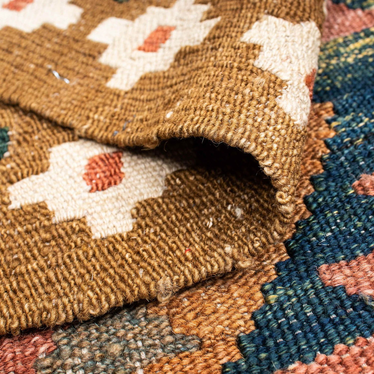 Kelim Teppich - Oriental 200 x 101 cm - hellbraun