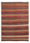 Kelim Teppich - Splash 204 x 145 cm - mehrfarbig