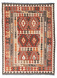 Kelim Teppich - Oriental 194 x 147 cm - hellrot