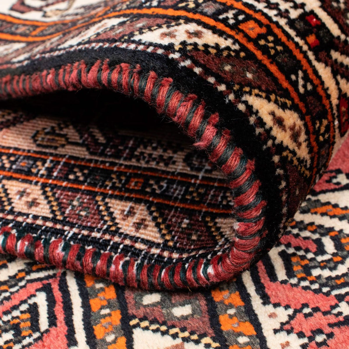 Perserteppich - Nomadic 393 x 115 cm - hellrot