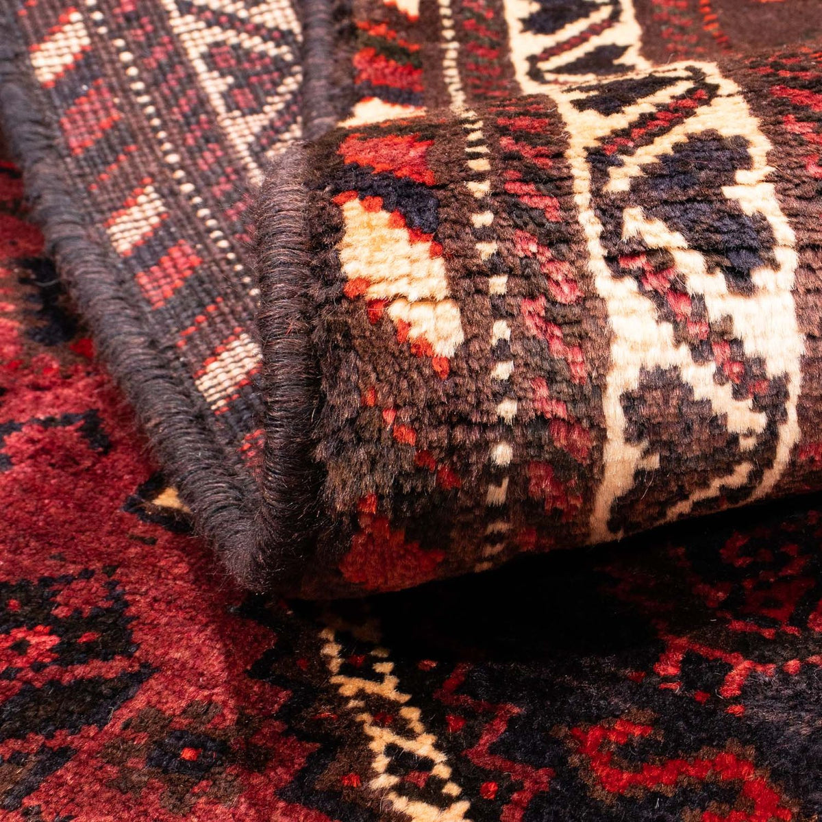 Perserteppich - Nomadic 160 x 112 cm - rot