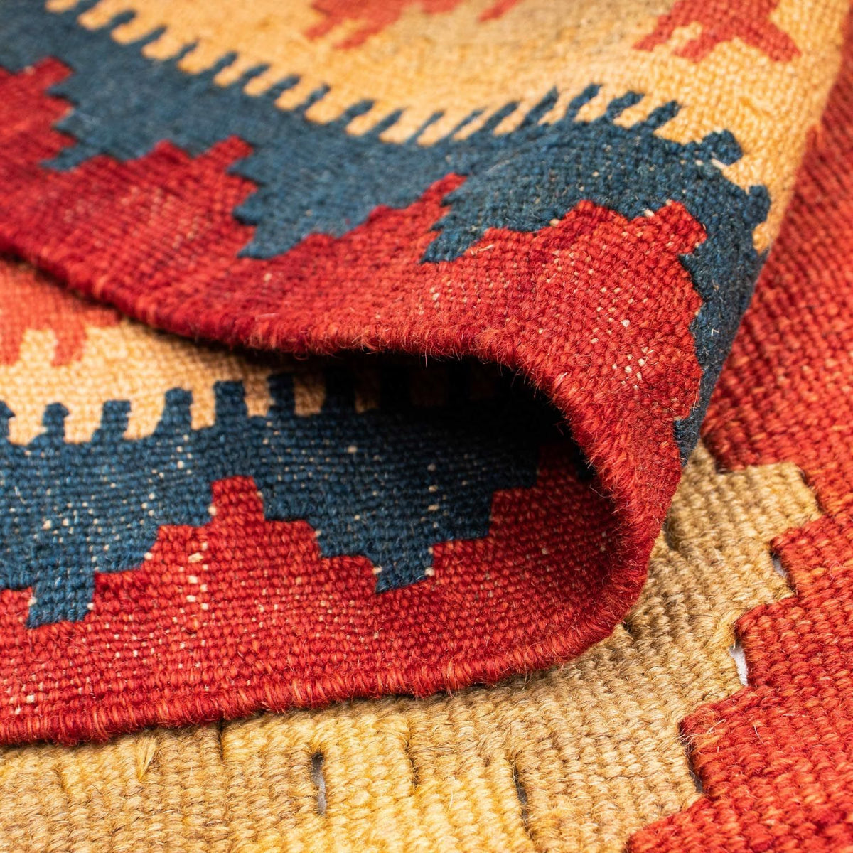 Kelim Teppich - Oriental 190 x 120 cm - orange