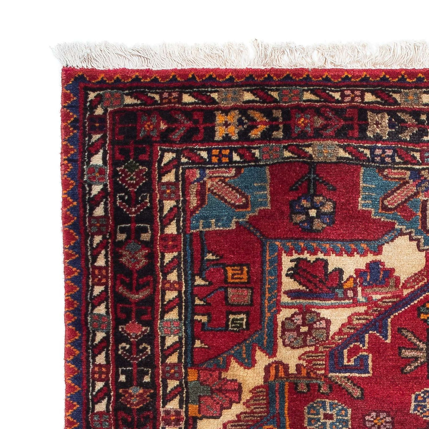 Perserteppich - Nomadic 125 x 93 cm - dunkelrot