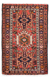 Qaraja Teppich 65x100cm - Perserteppich - Rechteckig / Hellrot / 65 x 100 cm Rechteckig