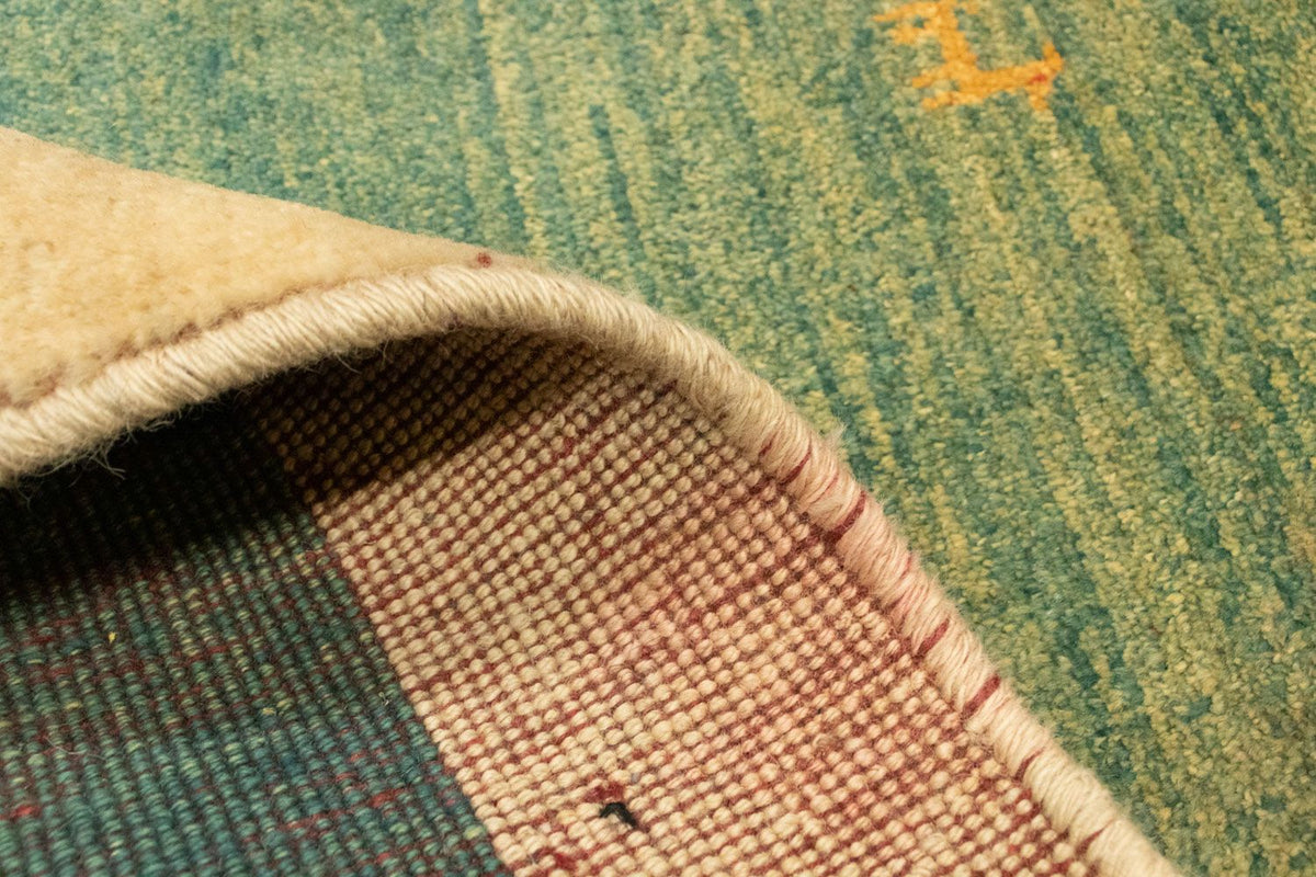 Gabbeh Teppich - Perser 125 x 87 cm - grün