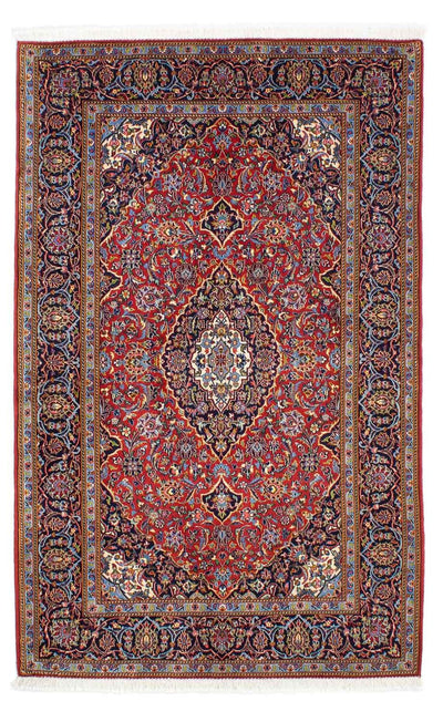 Keshan Teppich 142x216cm - Perserteppich - rot