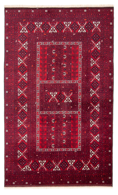Turkaman Teppich 160x249cm - Orientteppich - dunkelrot