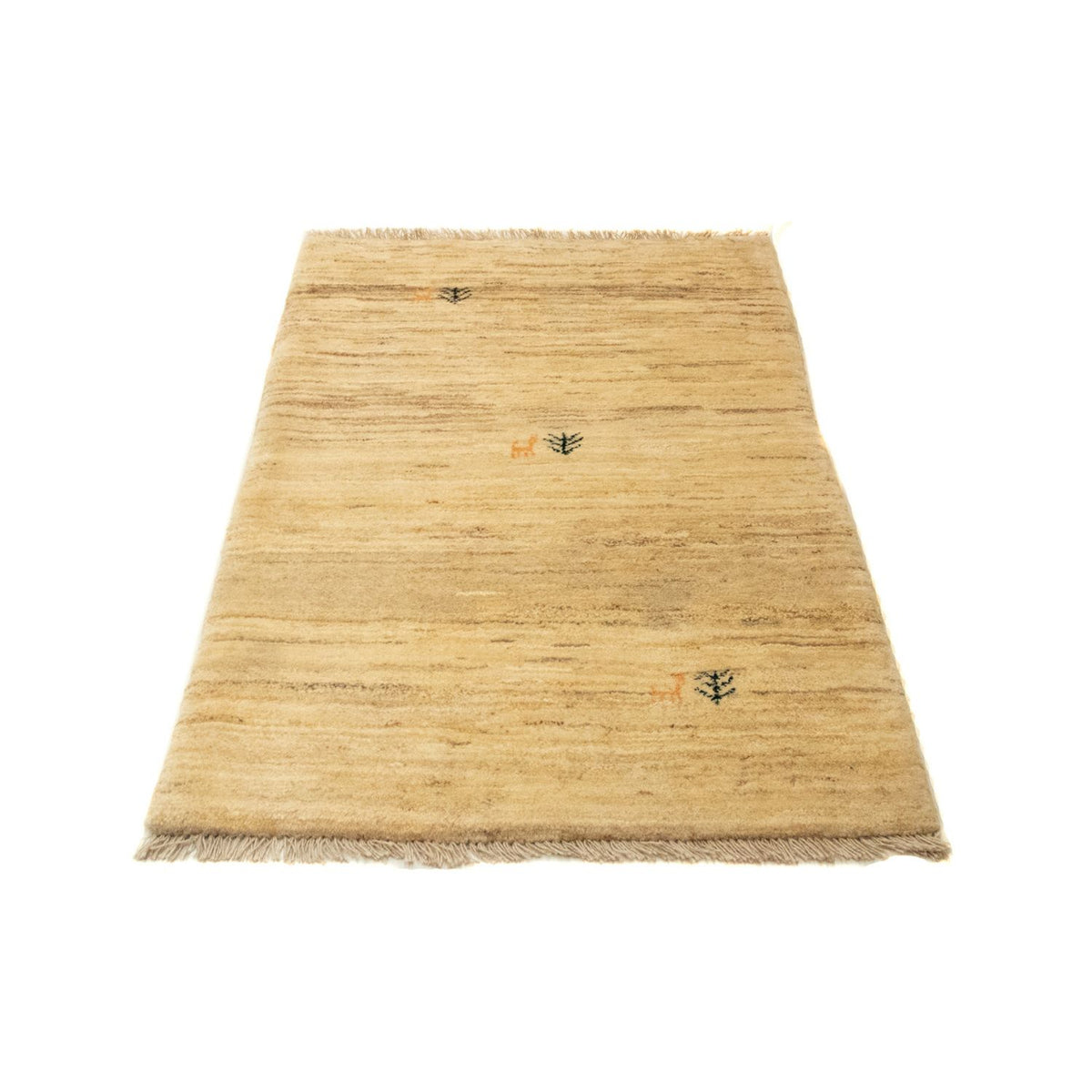 Gabbeh Teppich - Perser 128 x 80 cm - hellbraun