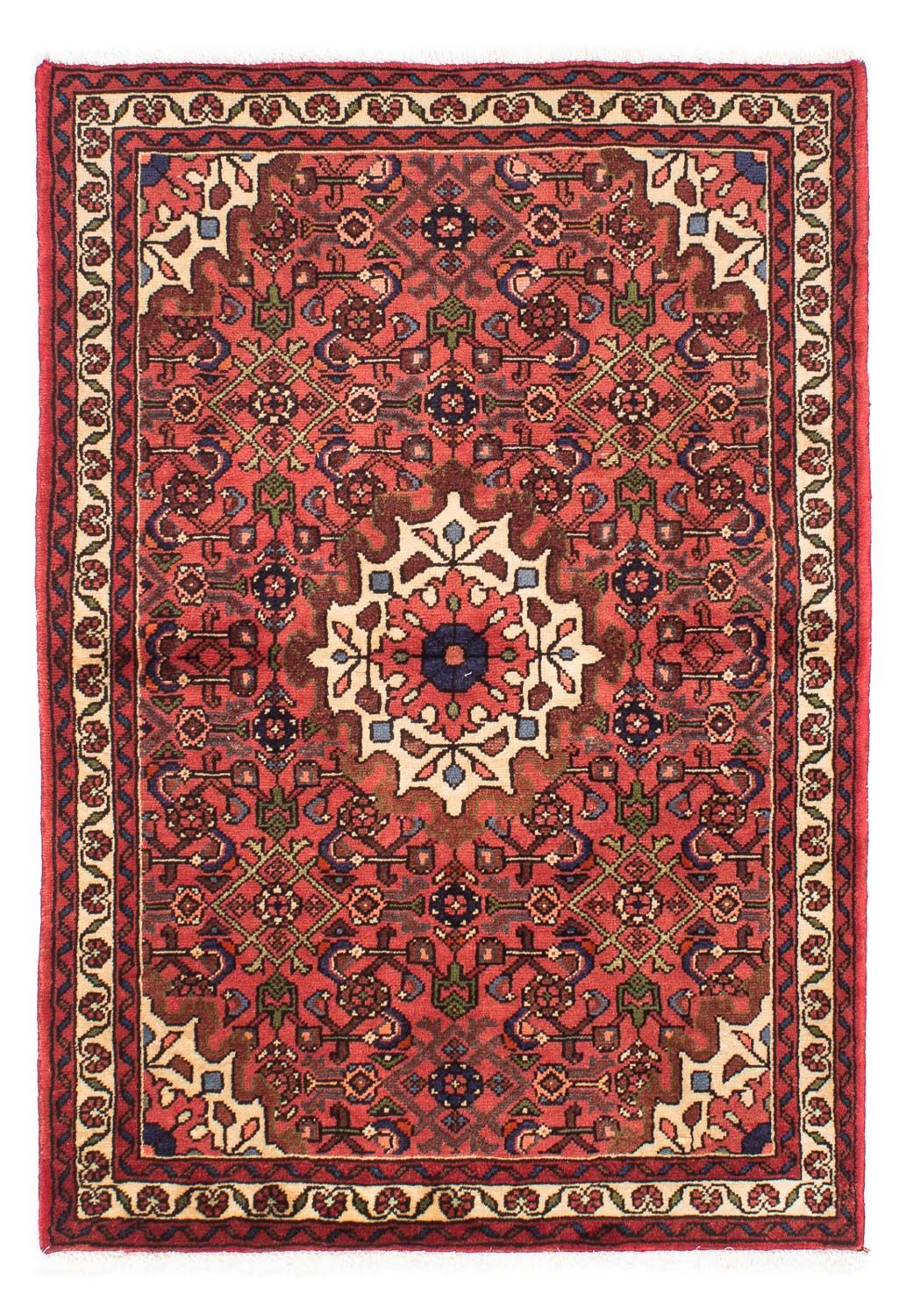 Perserteppich - Nomadic 150 x 103 cm - dunkelrot