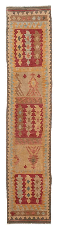 Kelim Teppich - Splash 392 x 73 cm - mehrfarbig