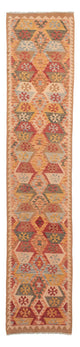 Kelim Maimene Teppich 390x76cm - Wollteppich