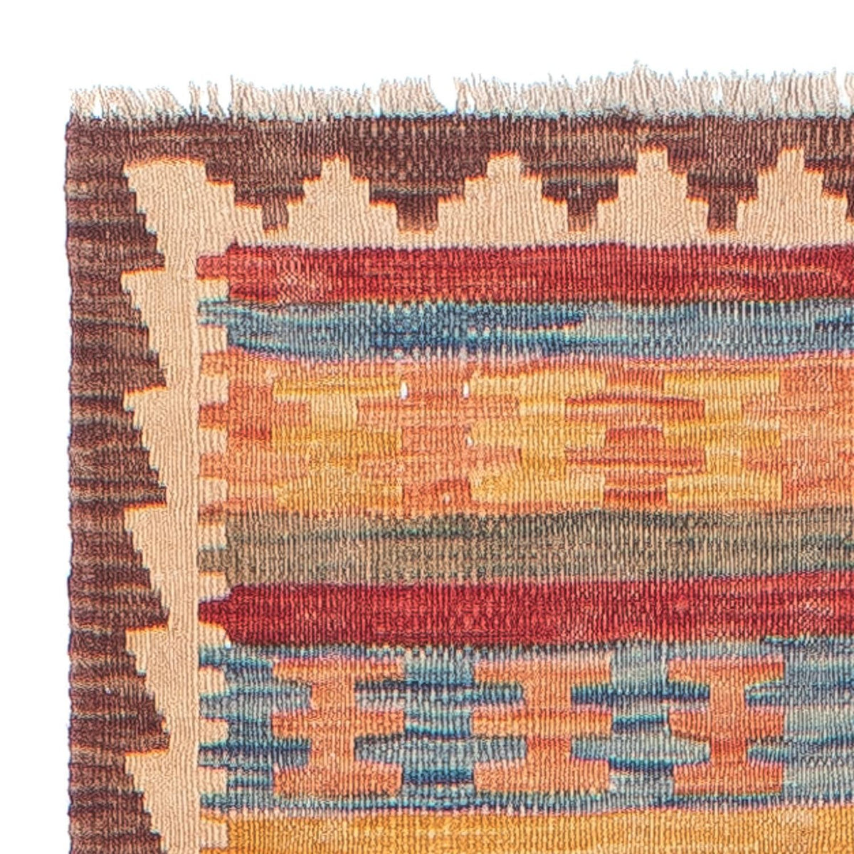 Kelim Teppich - Splash 288 x 69 cm - mehrfarbig