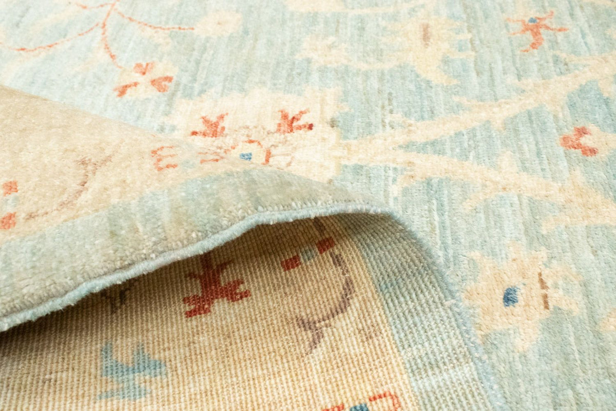 Ziegler Teppich 186 x 125 cm - hellblau