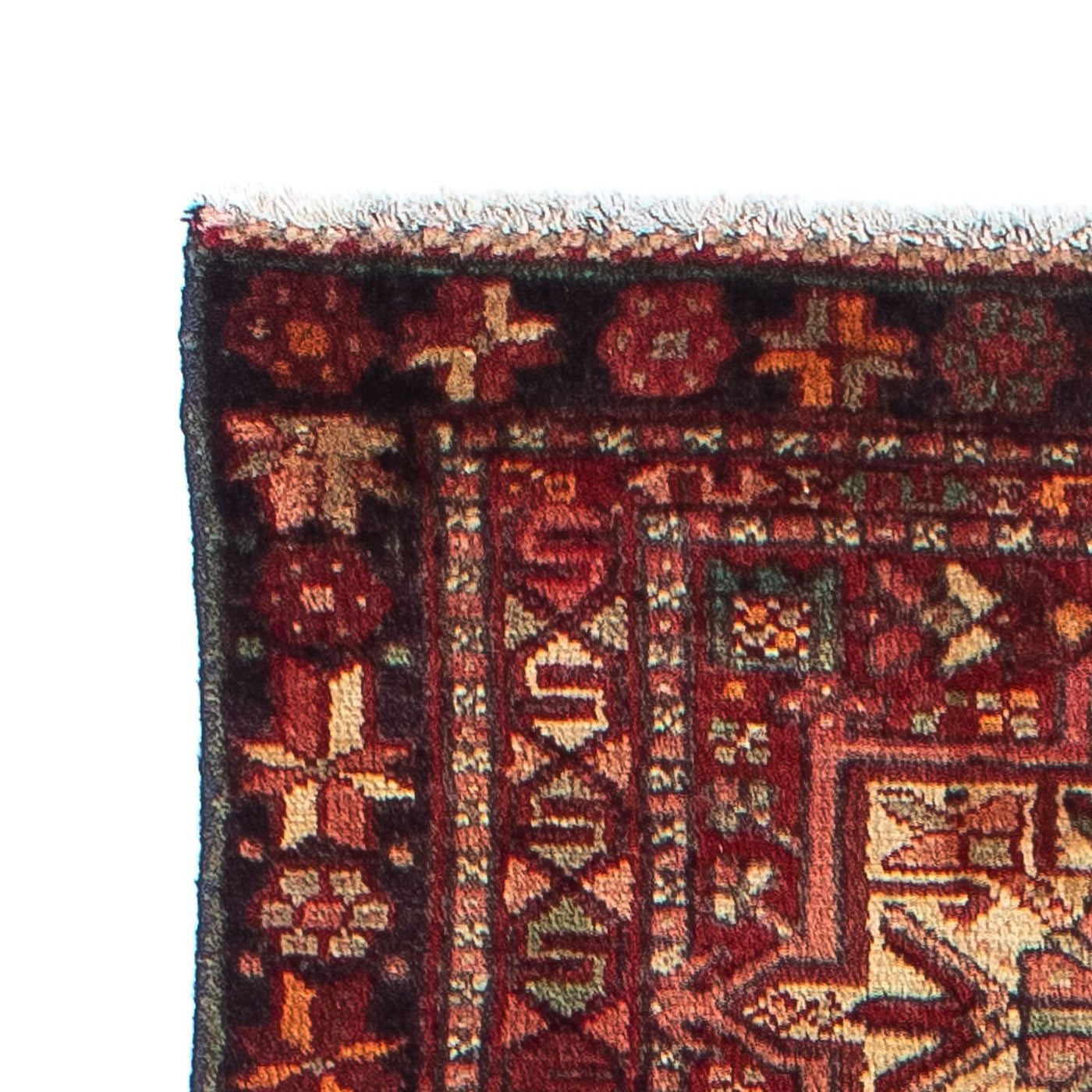 Perserteppich - Nomadic 310 x 80 cm - dunkelrot