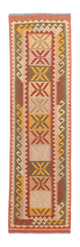Kelim Maimene Teppich 306x82cm - Wollteppich