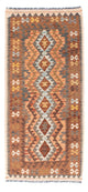 Kelim Teppich - Oriental 199 x 88 cm - hellbraun