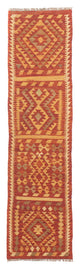 Kelim Teppich - Splash 190 x 47 cm - rot