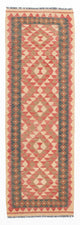 Kelim Teppich - Splash 203 x 60 cm - hellrot